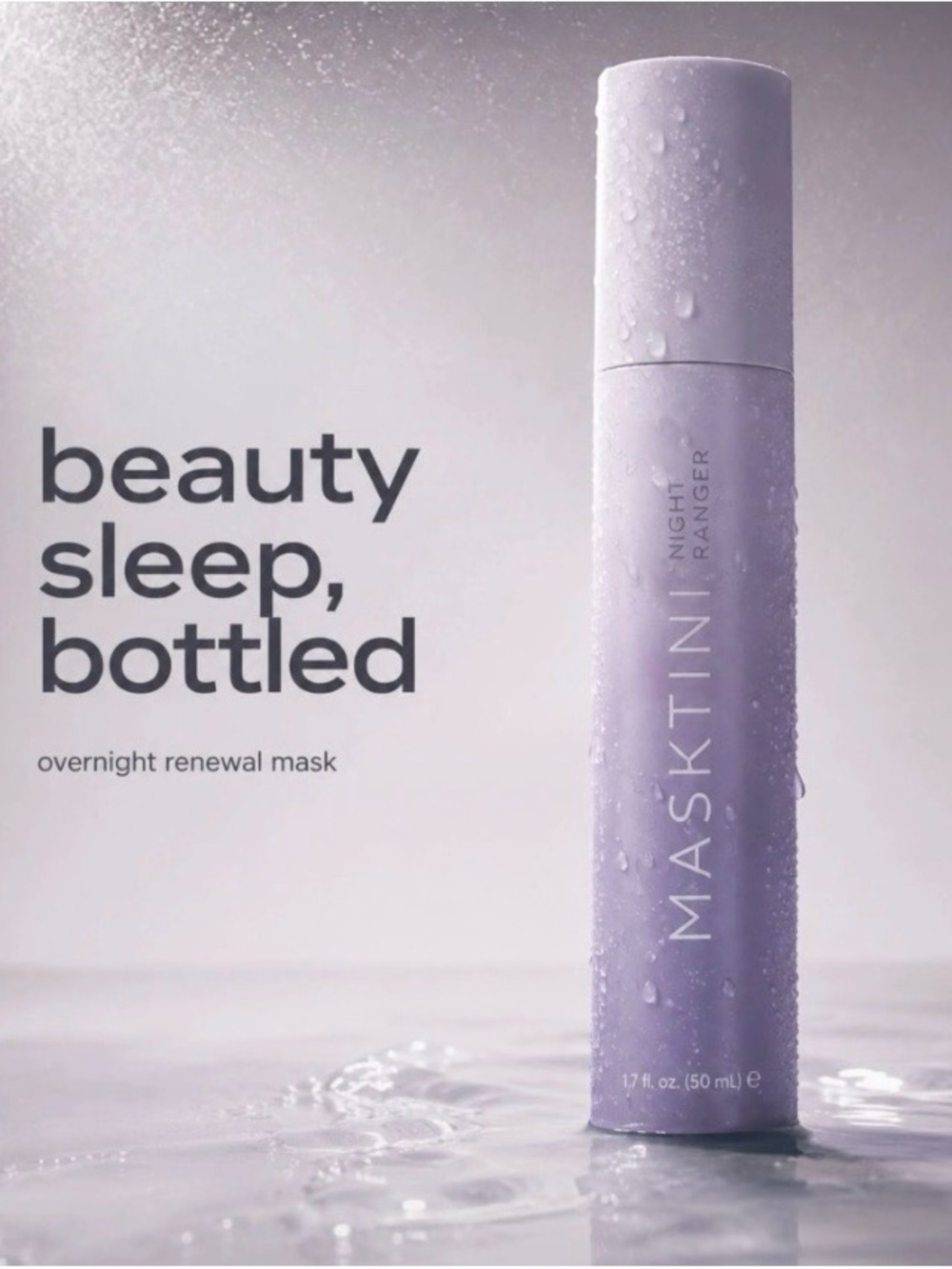 MASKTINI Overnight Renewal Mask Beauty Sleep Bottled 50ml - NEW IN BOX